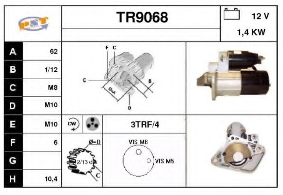 Стартер SNRA TR9068