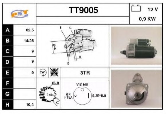 Стартер SNRA TT9005