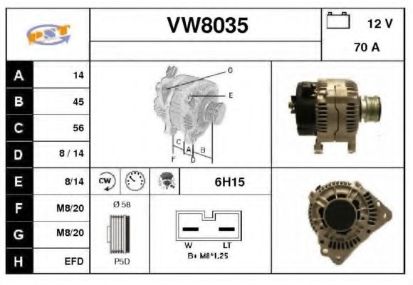 Генератор SNRA VW8035