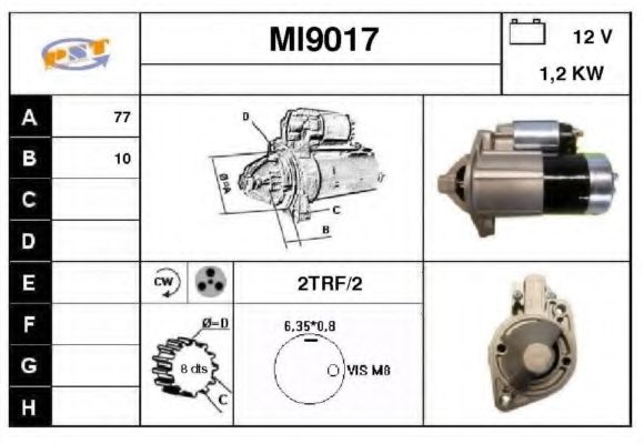 Стартер SNRA MI9017