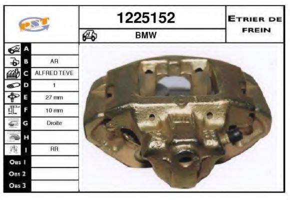 Тормозной суппорт BUDWEG CALIPER 34699