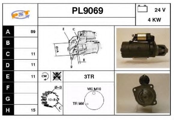 Стартер SNRA PL9069