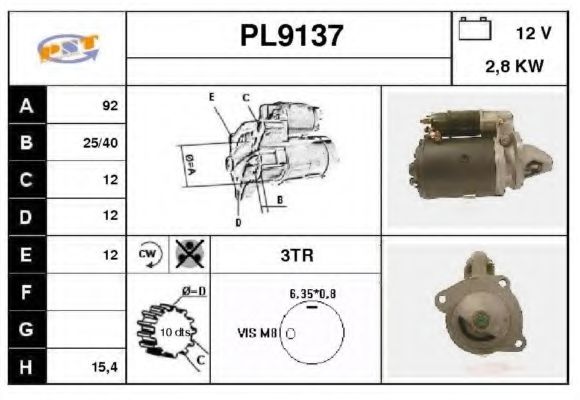 Стартер SNRA PL9137