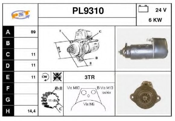Стартер SNRA PL9310