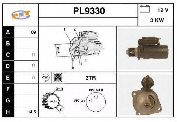 Стартер SNRA PL9330