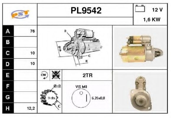 Стартер SNRA PL9542