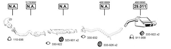 Система выпуска ОГ ASMET AL290380