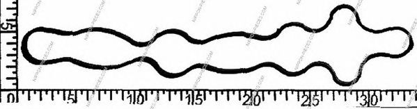 Прокладка, крышка головки цилиндра NPS GP708