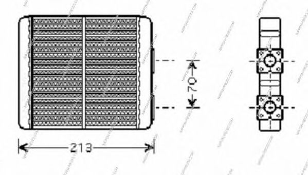 Теплообменник, отопление салона NPS N159N00