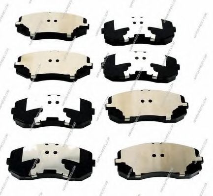 Комплект тормозных колодок, дисковый тормоз NPS BBP2258