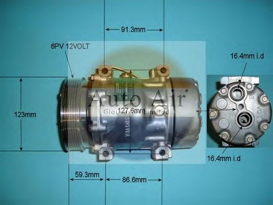 Компрессор, кондиционер AUTO AIR GLOUCESTER 14-1132