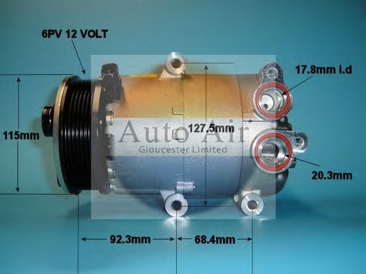 Компрессор, кондиционер AUTO AIR GLOUCESTER 14-1138