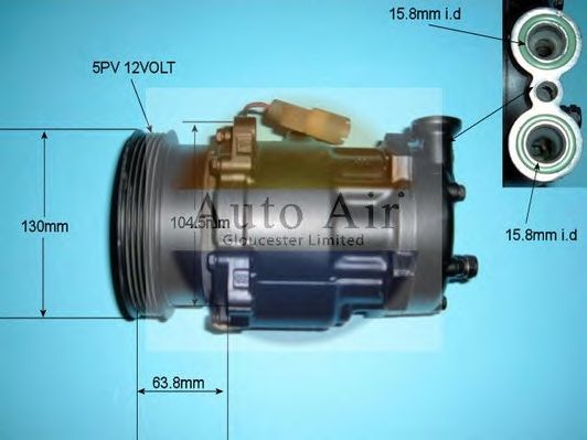 Компрессор, кондиционер AUTO AIR GLOUCESTER 14-1855R