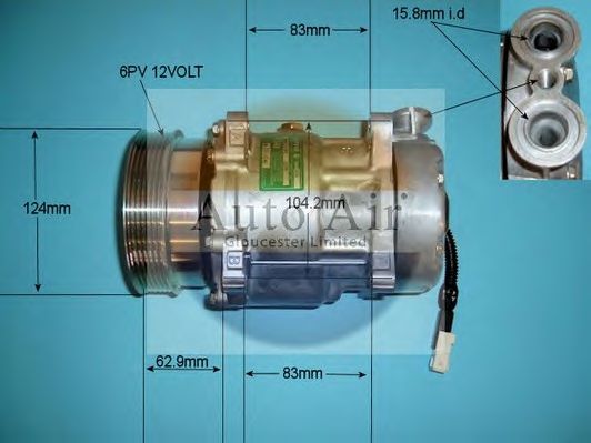 Компрессор, кондиционер AUTO AIR GLOUCESTER 14-7484