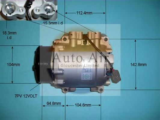 Компрессор, кондиционер AUTO AIR GLOUCESTER 14-9724