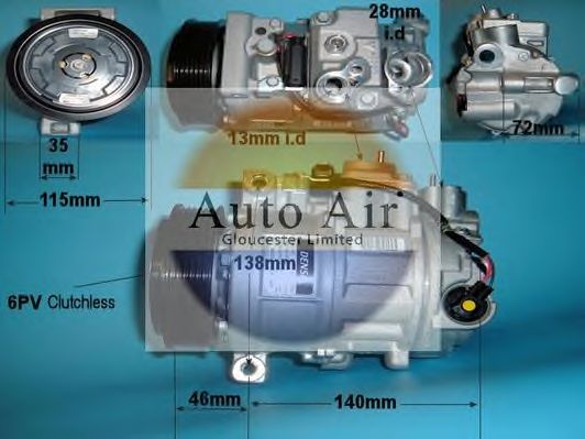 Компрессор, кондиционер AUTO AIR GLOUCESTER 14-0305