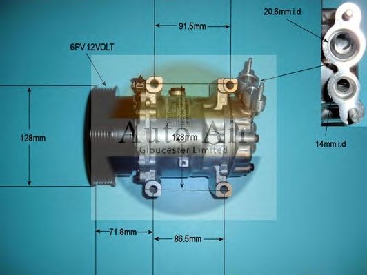 Компрессор, кондиционер AUTO AIR GLOUCESTER 14-1202P