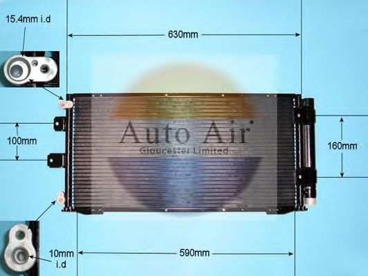 Конденсатор, кондиционер AUTO AIR GLOUCESTER 16-0006