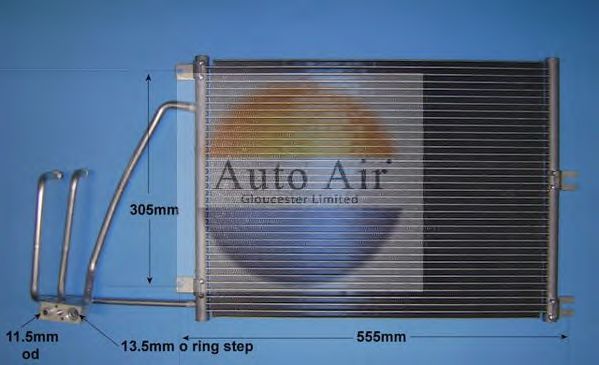 Конденсатор, кондиционер AUTO AIR GLOUCESTER 16-6201