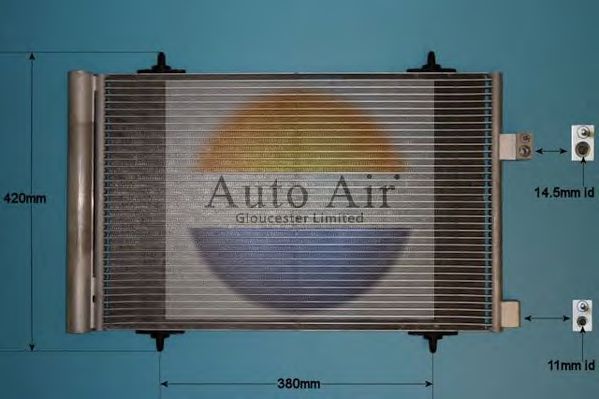 Конденсатор, кондиционер AUTO AIR GLOUCESTER 16-6232