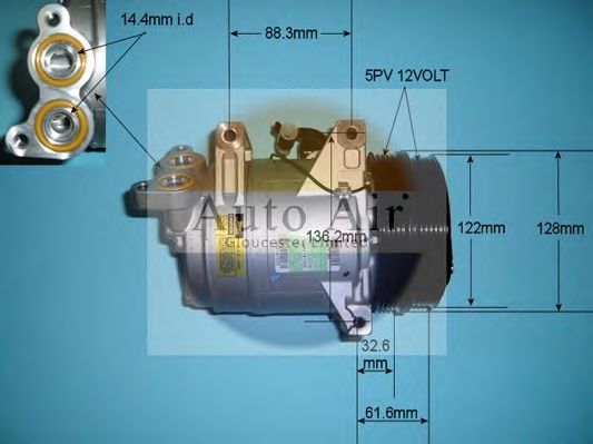 Компрессор, кондиционер AUTO AIR GLOUCESTER 14-1000