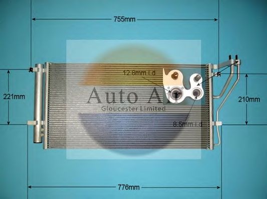 Конденсатор, кондиционер AUTO AIR GLOUCESTER 16-1354