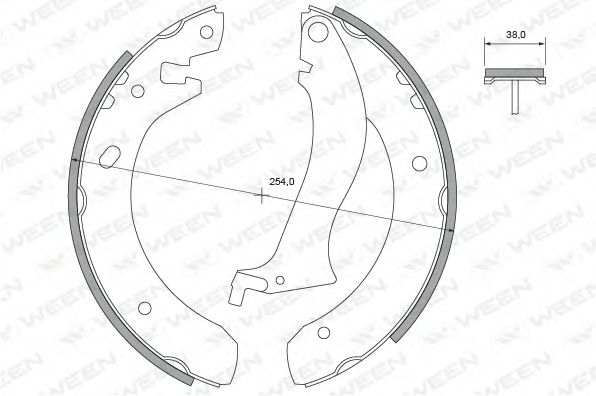 Комплект тормозных колодок QH Benelux 1681