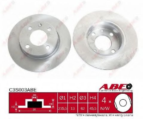 Тормозной диск ABE C3S003ABE