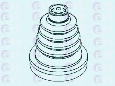 Комплект пылника, приводной вал ERT 500407T