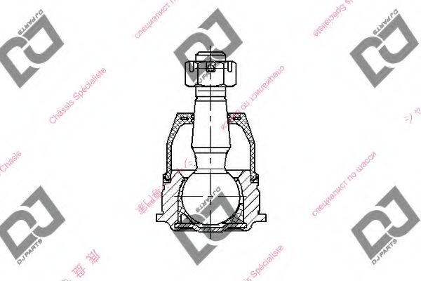 Несущий / направляющий шарнир DJ PARTS DB1302