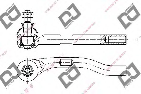 Наконечник поперечной рулевой тяги DJ PARTS DE1223