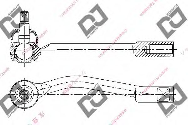 Наконечник поперечной рулевой тяги DJ PARTS DE1434