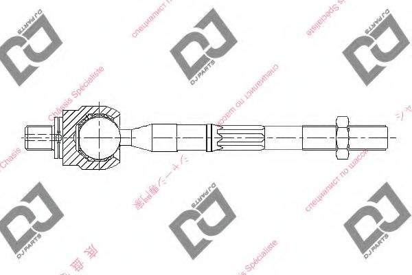 Осевой шарнир, рулевая тяга DJ PARTS DR1315