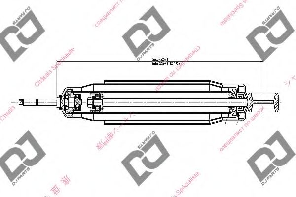 Амортизатор DJ PARTS DS1643GT