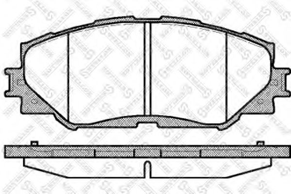 Комплект тормозных колодок, дисковый тормоз STELLOX 001 089L-SX