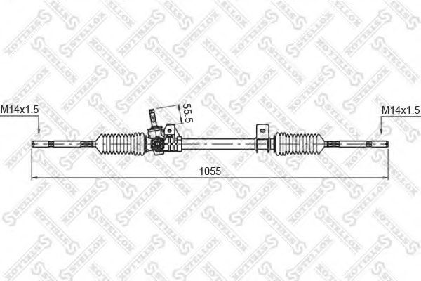 Рулевой механизм STELLOX 00-35027-SX