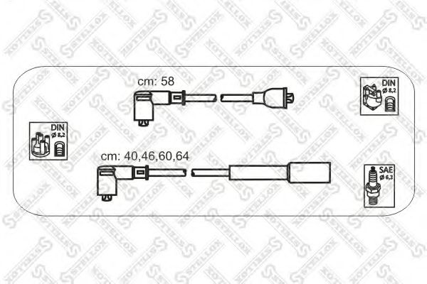 Комплект проводов зажигания STELLOX 10-38453-SX