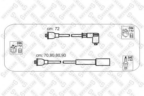 Комплект проводов зажигания STELLOX 10-38493-SX