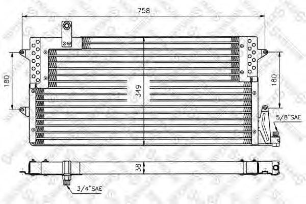 Конденсатор, кондиционер STELLOX 10-45005-SX