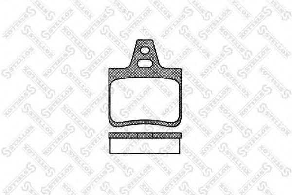Комплект тормозных колодок, дисковый тормоз STELLOX 113 010-SX