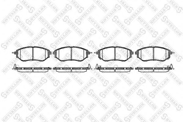 Комплект тормозных колодок, дисковый тормоз STELLOX 1148 002-SX