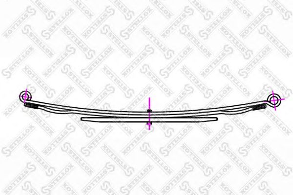 Многолистовая рессора STELLOX 12-00005-SX