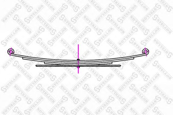 Многолистовая рессора STELLOX 12-00115-SX