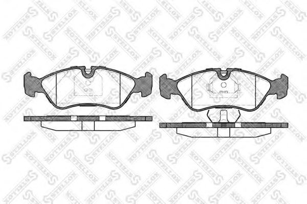 Комплект тормозных колодок, дисковый тормоз STELLOX 297 030-SX