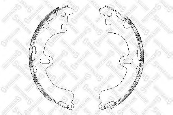 Комплект тормозных колодок STELLOX 391 100-SX