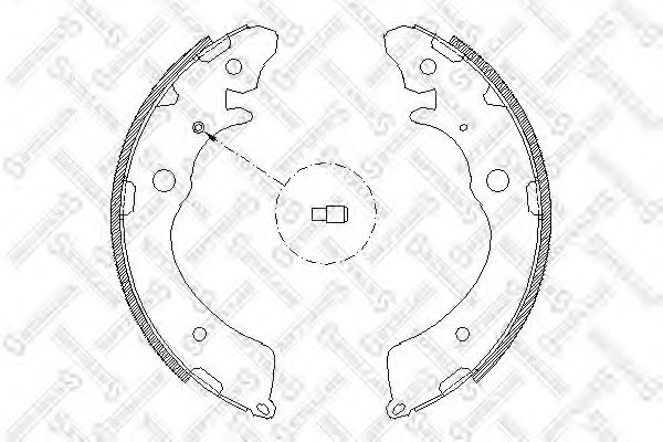 Комплект тормозных колодок STELLOX 394 100-SX