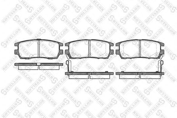 Комплект тормозных колодок, дисковый тормоз STELLOX 416 002B-SX