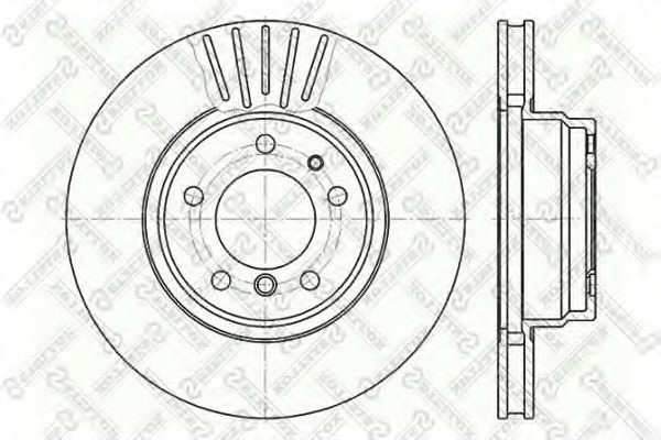 Тормозной диск STELLOX 6020-1534V-SX