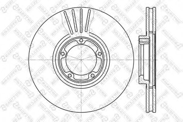 Тормозной диск STELLOX 6020-2532V-SX