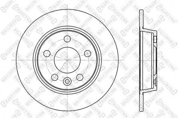 Тормозной диск STELLOX 6020-2546-SX